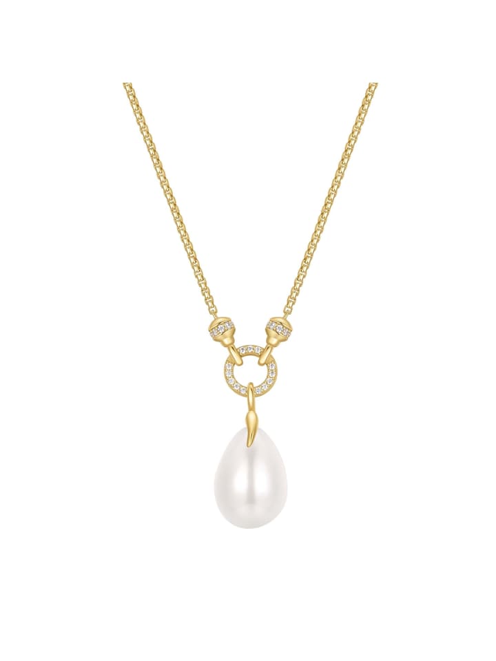 

Ania Haie Ожерелье с подвеской из ракушечника и жемчужинами в золотом исполнении