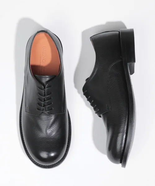 Мужские туфли BRENOWELT Gino Washed Buffalo Calf Black Derby — фото 4