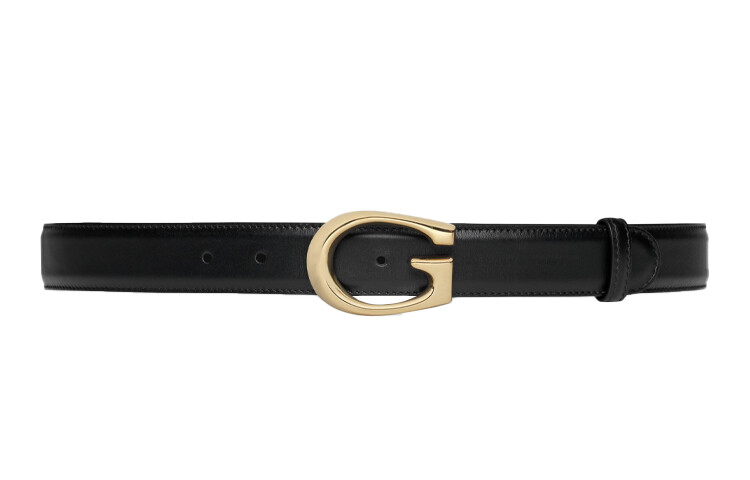 

Ремень кожаный Gucci Leather Belts Unisex, черный