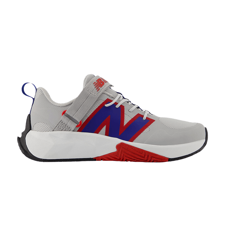 

Кроссовки FuelCell Play Bungee Lace Top Strap Little Kid 'Raincloud Royal Red', серый