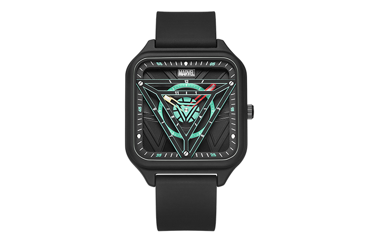 

MARVEL Часы Iron Man Quartz Movement Silicone Strap Watch Unisex Black Dial M 9294B