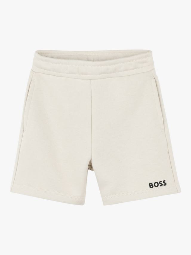 

Хлопчатобумажные флисовые шорты boss baby HUGO BOSS, песочный