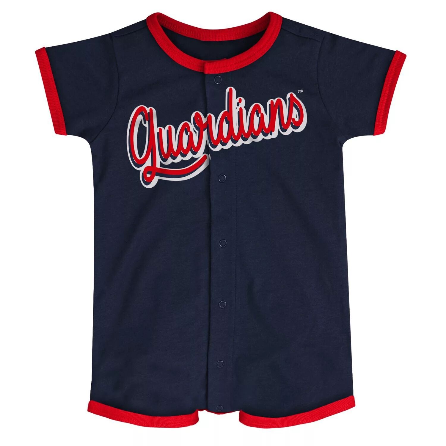 

Темно-синий комбинезон для младенцев Cleveland Guardians Power Hitter Outerstuff