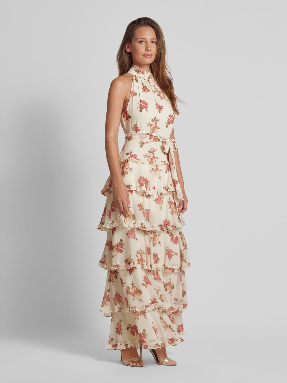 

Вечернее платье с оборками модель 'SANURA' Lauren Ralph Lauren, кремовый