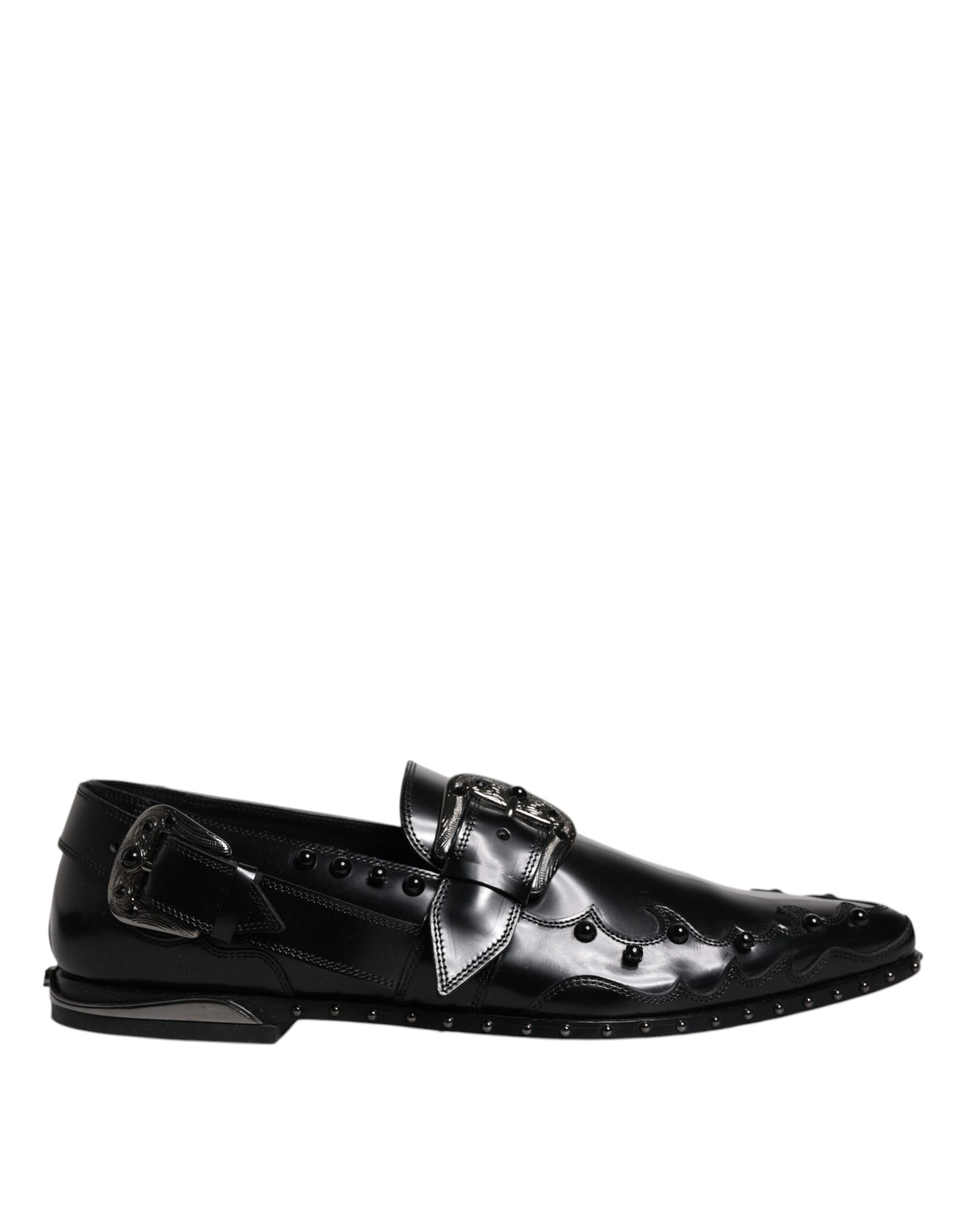

Черные украшенные туфли-монки Derby Monk Strap Dolce & Gabbana
