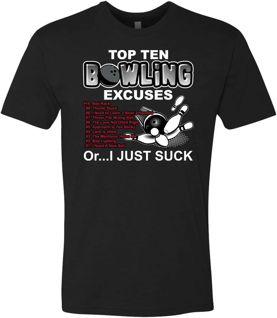 Футболка Top Ten Excuses Ice Gear Bowling — Black