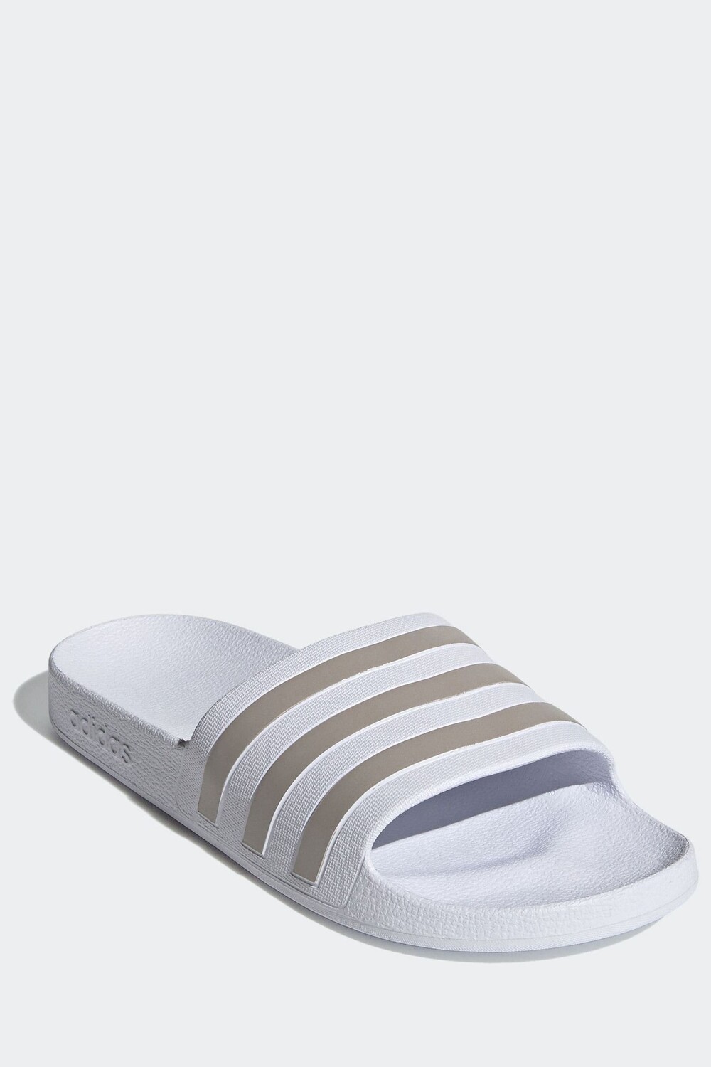 Шлепанцы Adilette цвета морской волны Adidas, белый — фото 2