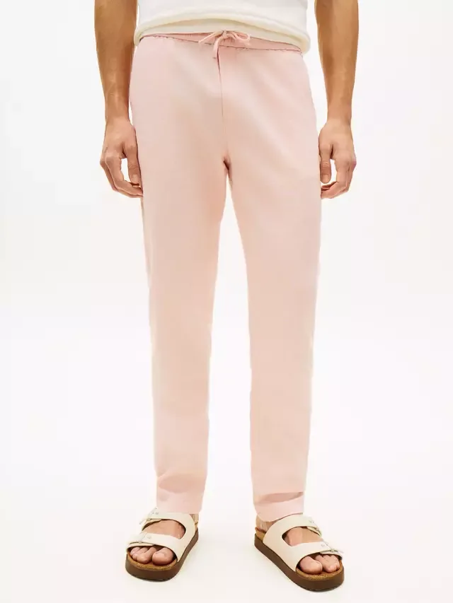 Зауженные брюки-чиносы Harlem из льняной смеси Tommy Hilfiger, Light Pink