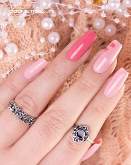 Гель с жидкостью с эффектом памяти грязно-розовый UV LED First Blush 50мл Cosmetics Zone Builder — фото 3