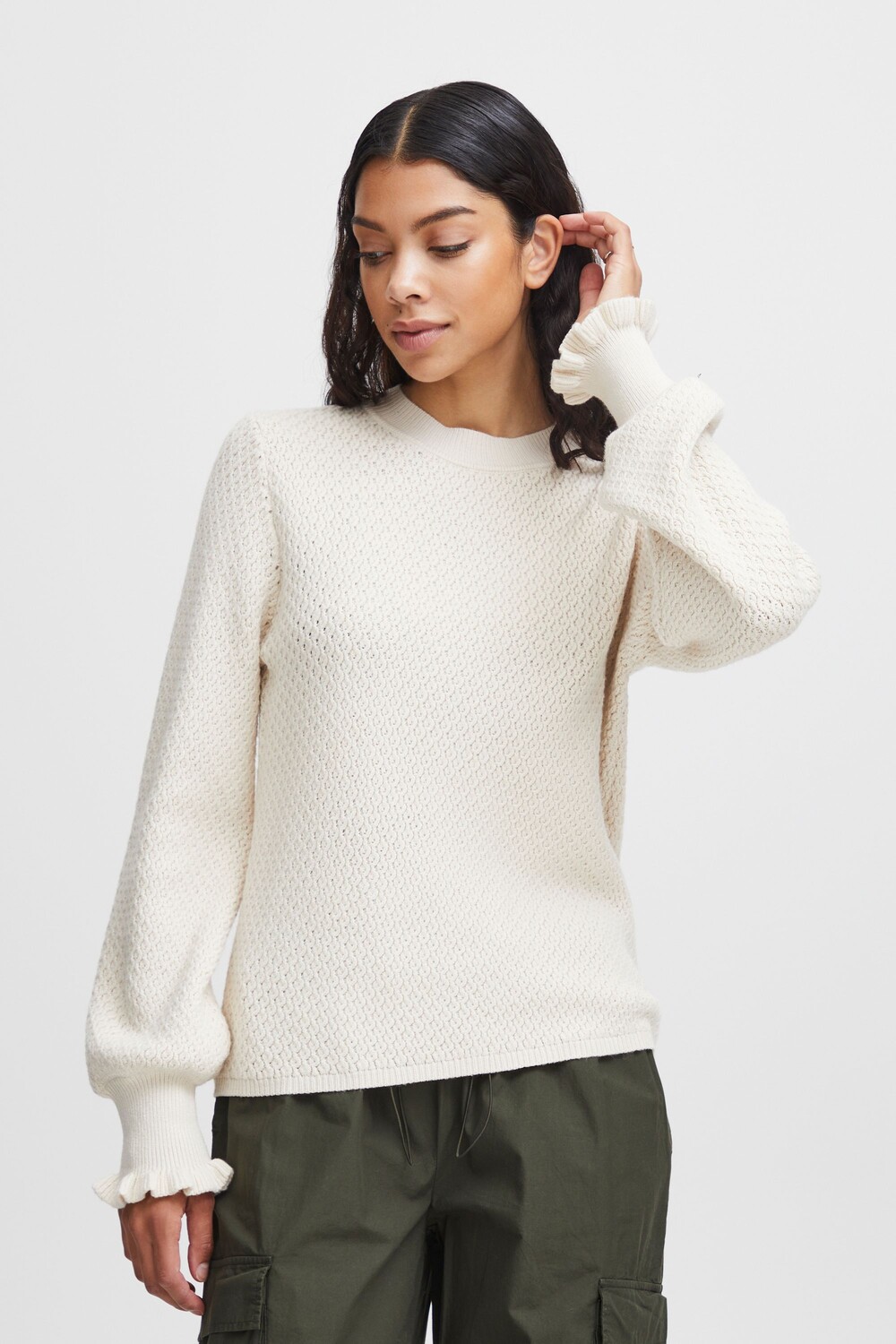 

Свитер b.young Strick BYMILO STRUCTURE JUMPER 4 20813883, натуральный