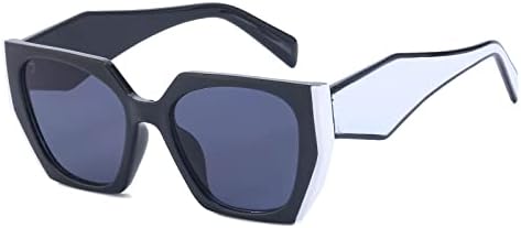 

Солнцезащитные очки «кошачий глаз» в стиле ретро 2026 года для женщин. Винтажные квадратные солнцезащитные очки для женщин. Очки неправильной формы MTZJH, C6 Black White Gray