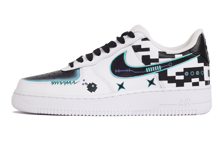 

Кроссовки Nike Air Force 1 Skateboard Shoes Men Low-Top Black White, Черный, Кроссовки Nike Air Force 1 Skateboard Shoes Men Low-Top Black White