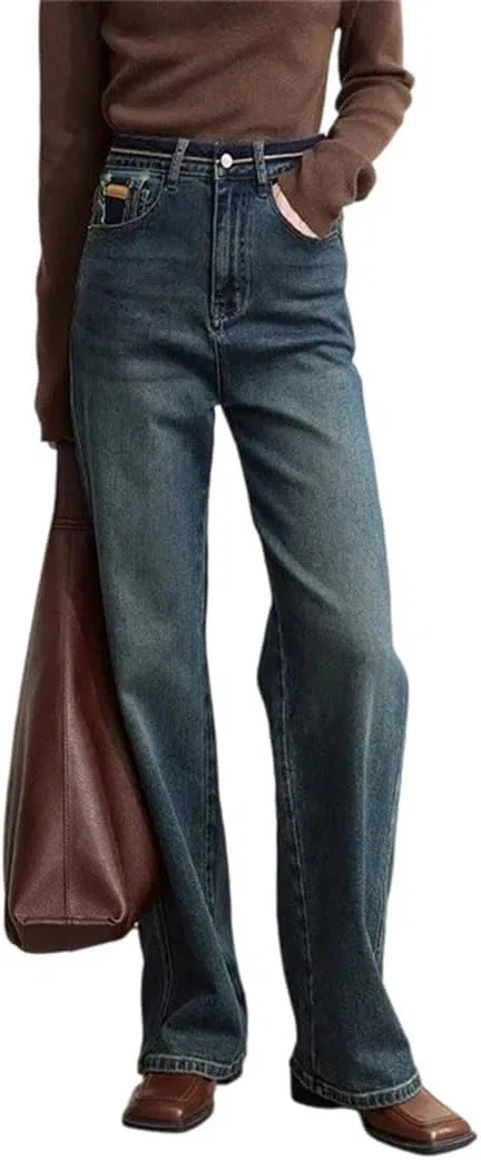 Джинсы широкие джинсовые Denim Blue