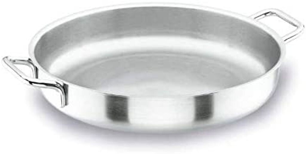 

Lacor 50624W PLAT Paella Сковорода 24 см, максимальный диаметр 24 см, нержавеющая сталь, подходит для индукционных плит