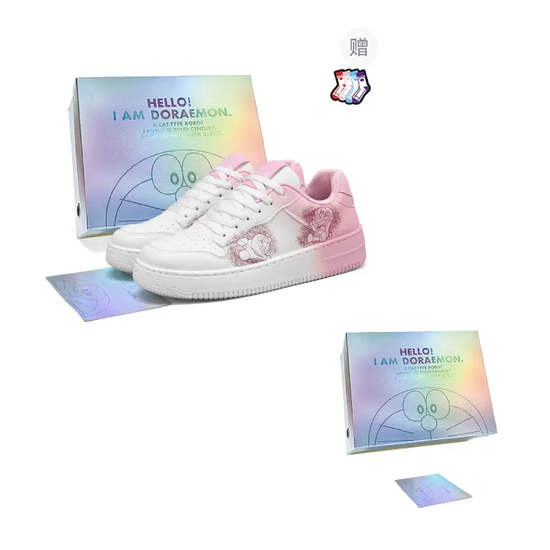

Doraemon Дораэмон Низкие скейтерские кроссовки унисекс розовые, цвет Rose Pink