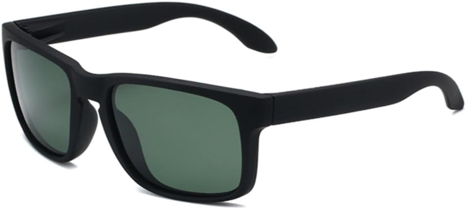 

Классические поляризованные солнцезащитные очки для мужчин, винтажные пластиковые, мужские и женские, черные, для активного отдыха и спорта, защита от УФ-излучения UV400 VFDHN, Black Dark Green