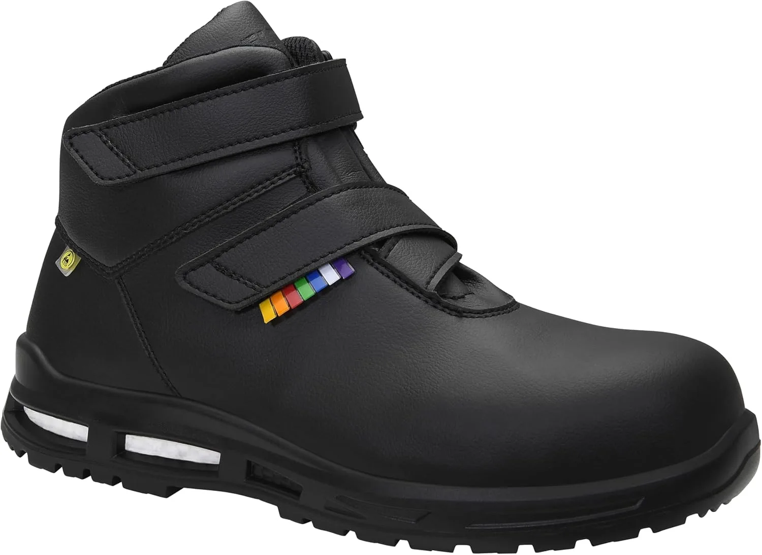Защитные ботинки ELTEN Brayden XXTM Black Strap Mid ESD S3S, женские и мужские, текстильные, с композитным защитным носком (легче стального), легкие, классические, черный