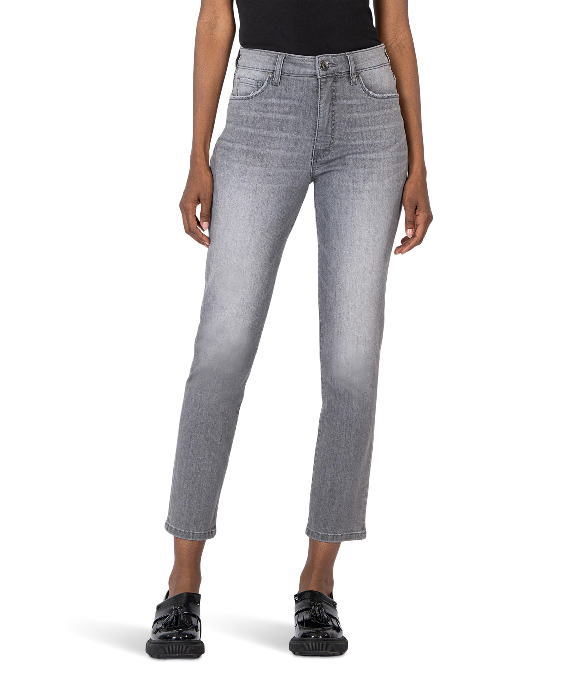 

Джинсы KUT from the Kloth Reese High Rise Fab Ab Ankle Straight Regular Hem, Certified