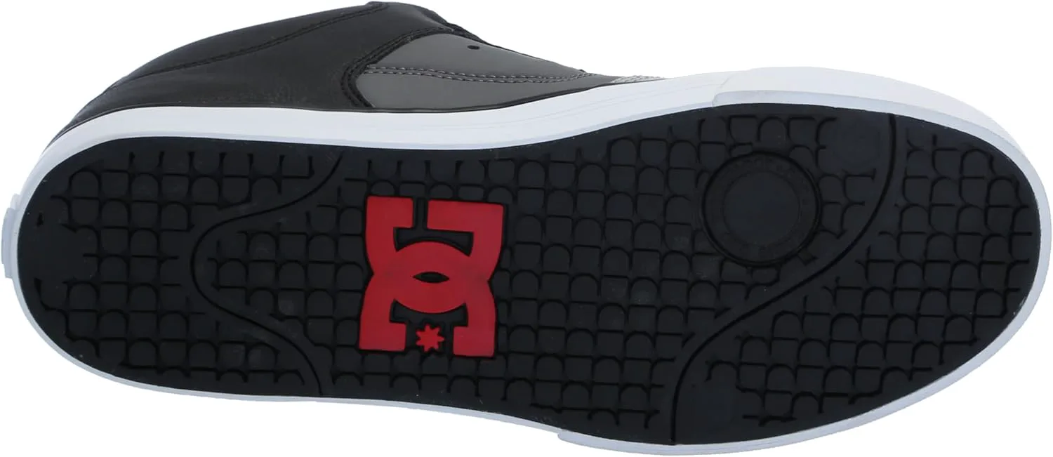 Мужские кроссовки DC Shoes Pure Mid для повседневного ношения и скейтбординга, черный/серый — фото 2