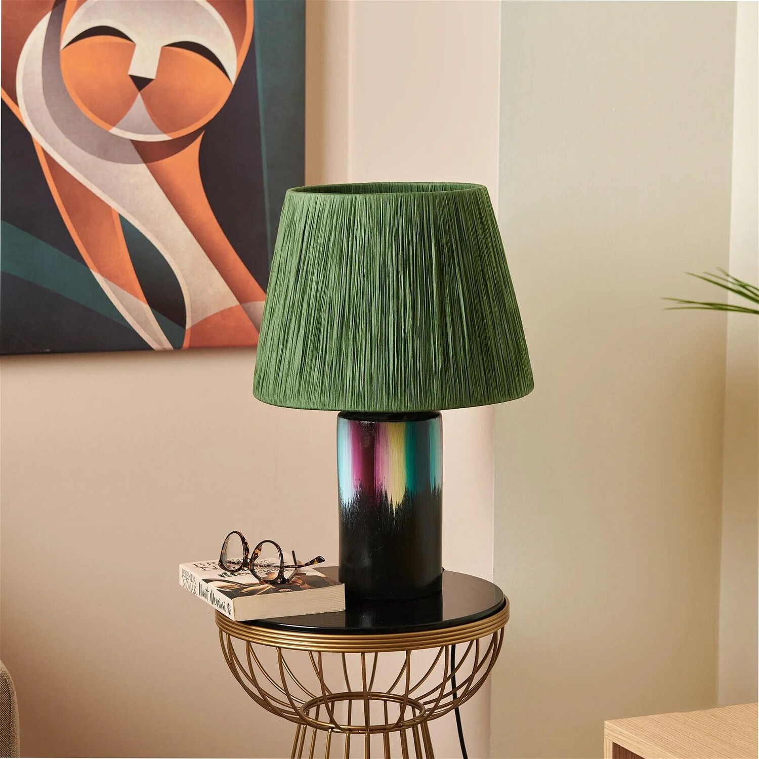 

HMY Design Crocus Керамический абажур - черный/зеленый - 52x33x33 см