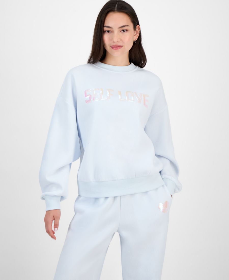 

Детская толстовка с пайетками "Любовь к себе" Madden Girl, Ice Melt