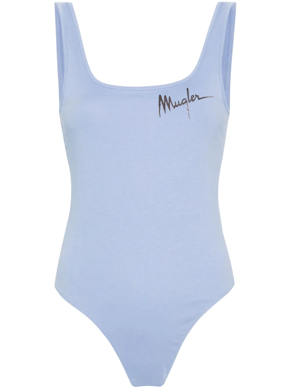 

Боди с логотипом Mugler, синий