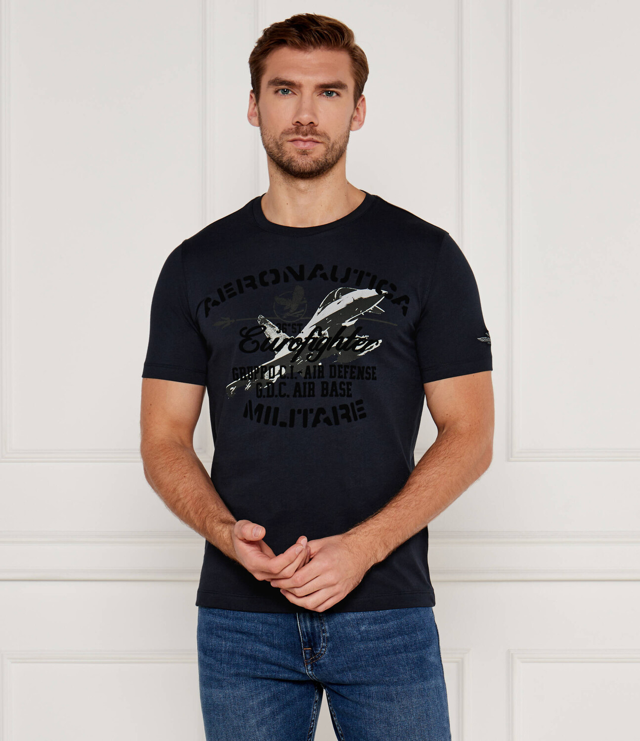 

Футболка Aeronautica Militare Regular Fit, темно-синий
