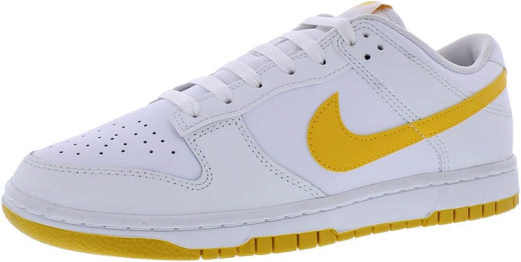 

Nike Мужские кроссовки Dunk Low Retro, White/University Gold-White