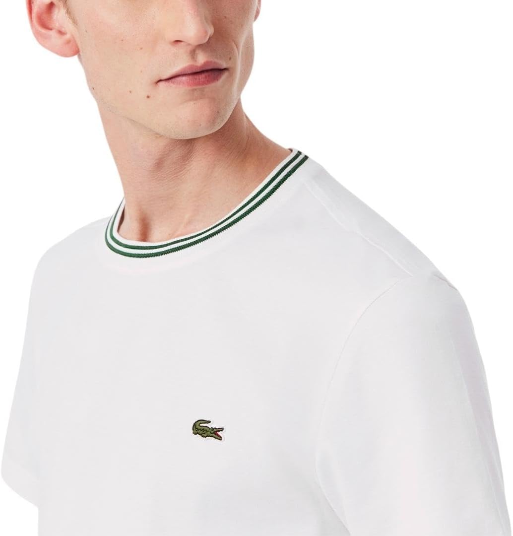 Мужская футболка Lacoste Classic Fit Semi Fancy, White — фото 2