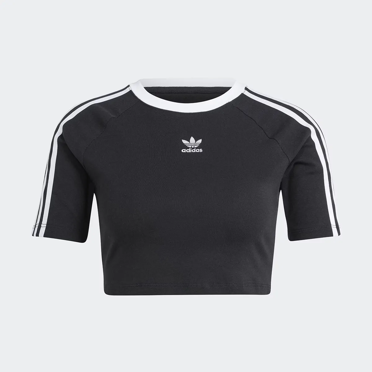 

Женская детская футболка в 3 полоски Adidas Originals, чёрный