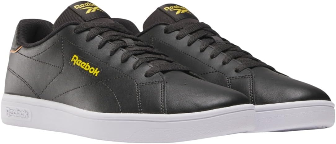Мужские кроссовки Reebok Court Clean, черный/желтый/белый — фото 4