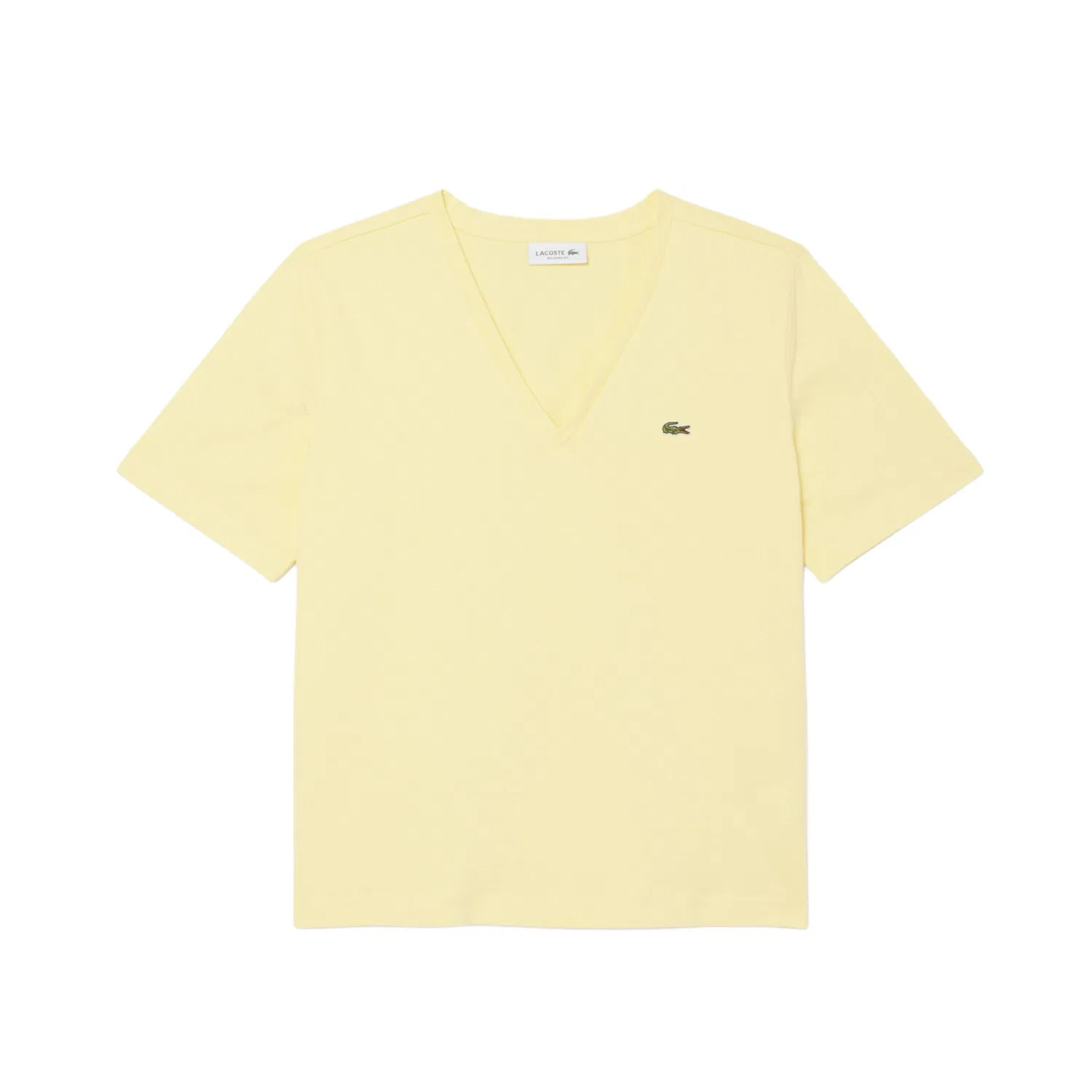 Футболка LACOSTE с логотипом светло-голубая — фото 3