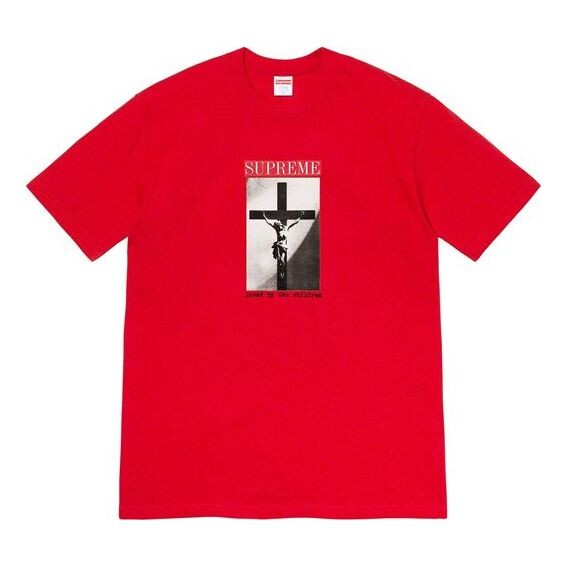 Футболка ss20 week 1 loved by the children tee Supreme, красный