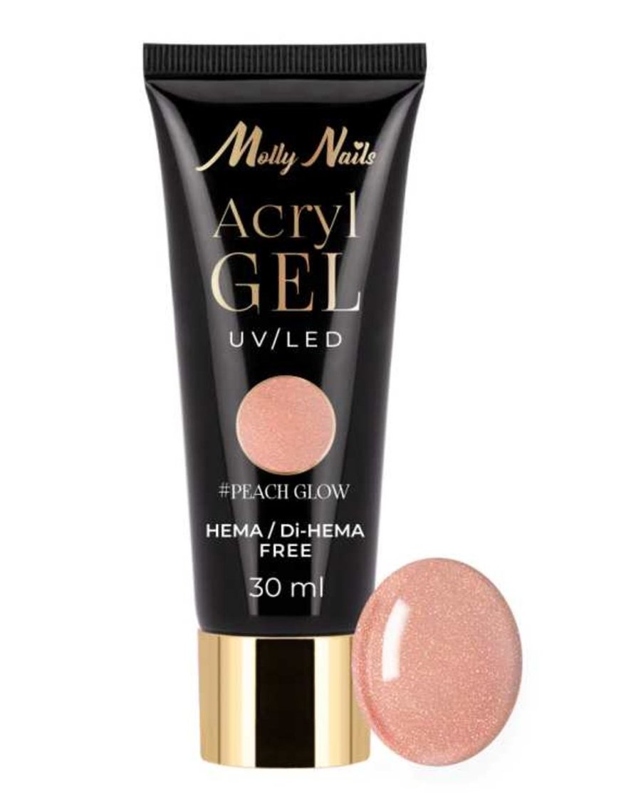 

Mollylac Pech Glow Hema/di-hema Free акриловый строительный гель, 30 мл