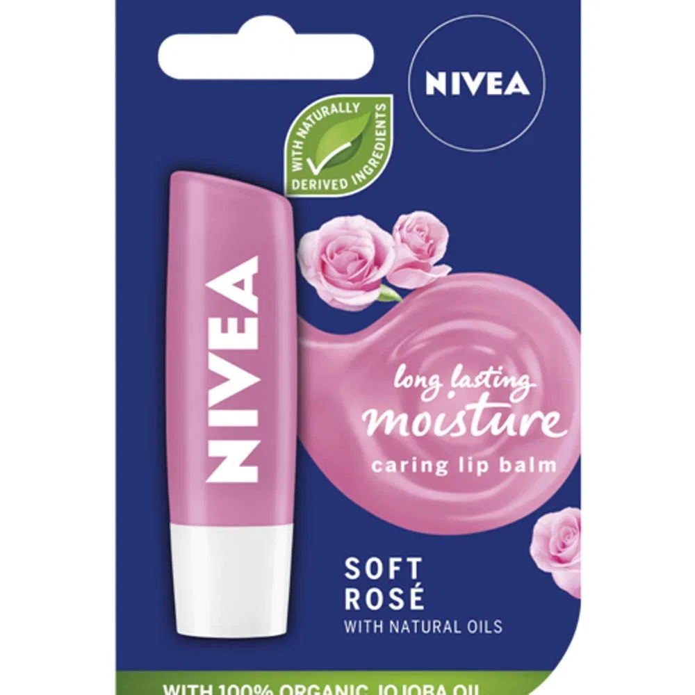 Набор бальзамов для губ Nivea Lip Soft Rose, 3 шт. Nivea