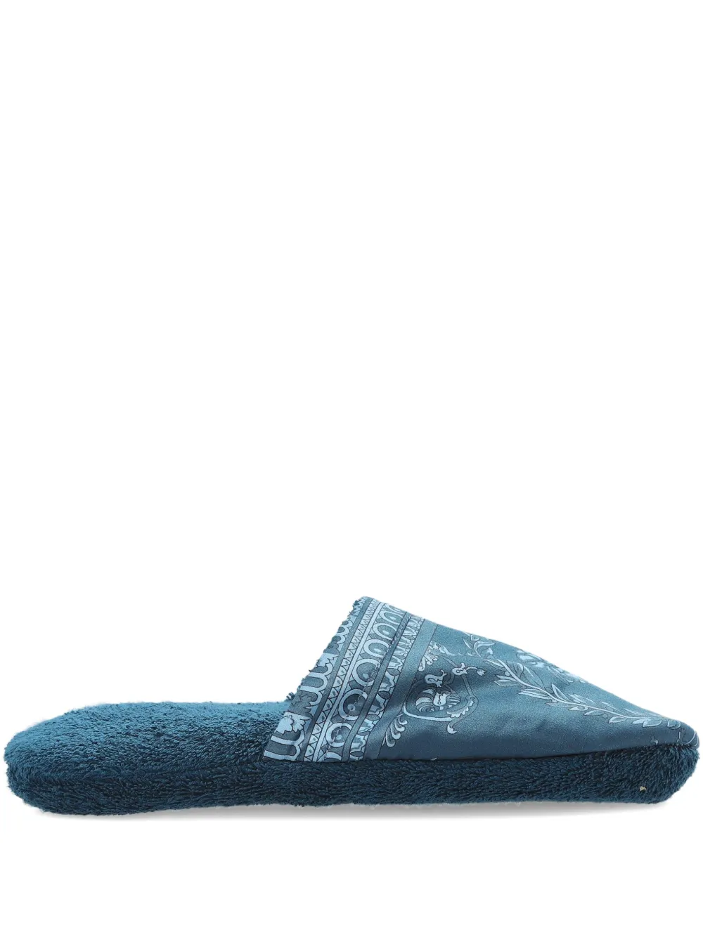 

Тапочки с барочным принтом Versace, синий