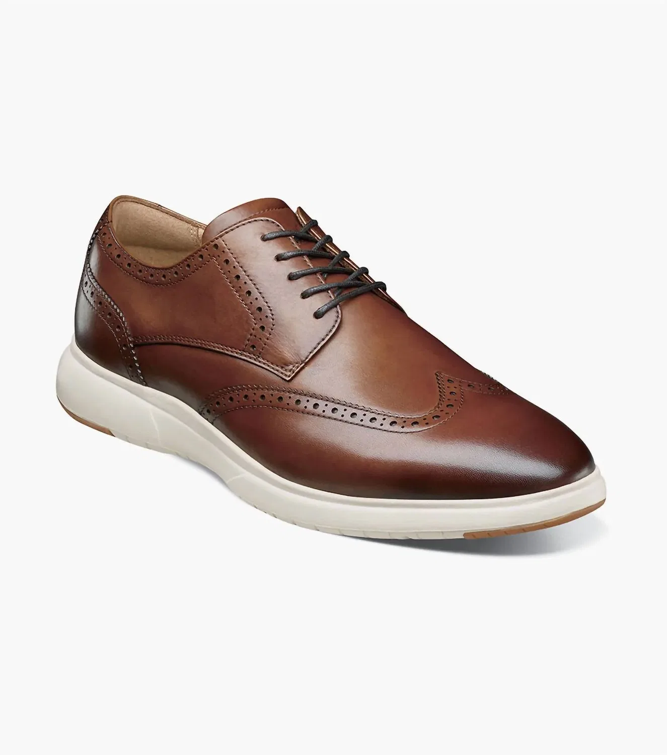 Мужские оксфорды Dash Wingtip из коньячной кожи Florsheim, Cognac Leather — фото 3