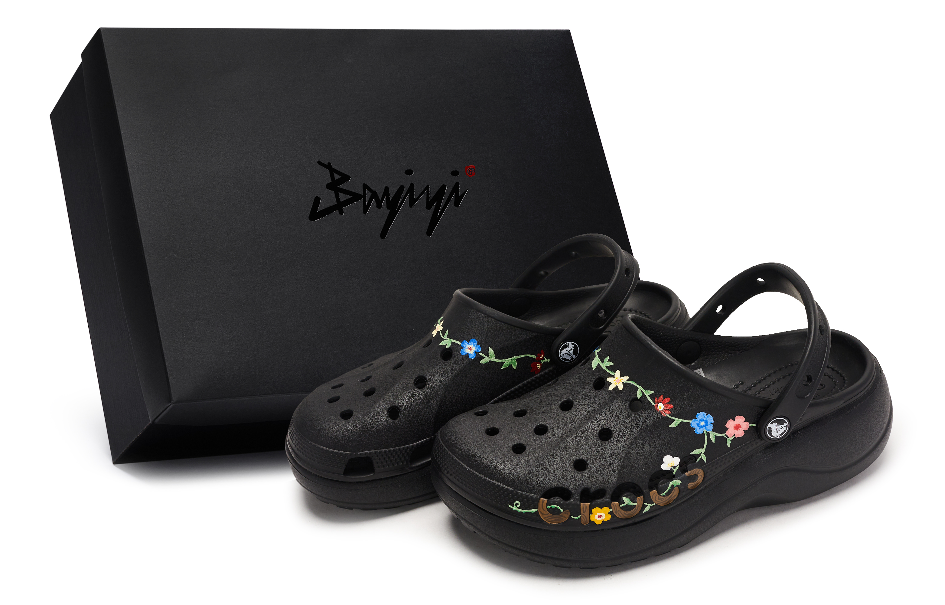 Сабо Baya Platform Clog 811 Manufacturing, Peanuts Full Road, женские, черные, Special Shoe Box Clogs Crocs, Black