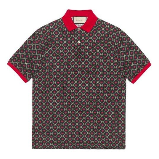 

Рубашка поло ss20 star cotton short sleeves luxury polos 'red' Gucci, красный