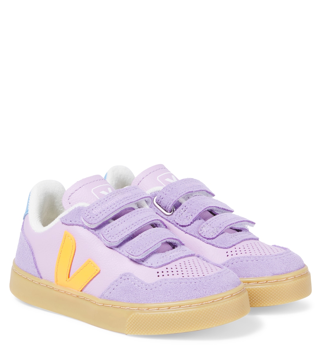 

Кожаные кроссовки из коллаборации с The Campamento V-90 Veja Kids, Orchid Faubourg