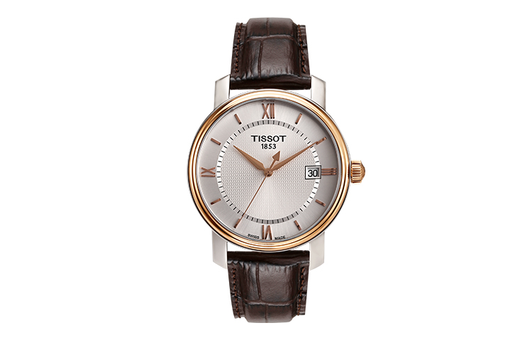 

TISSOT Часы Harbor Series Quartz Movement Men's Watch 40mm White Dial Stainless Steel Watch Case Leather Watch Bands