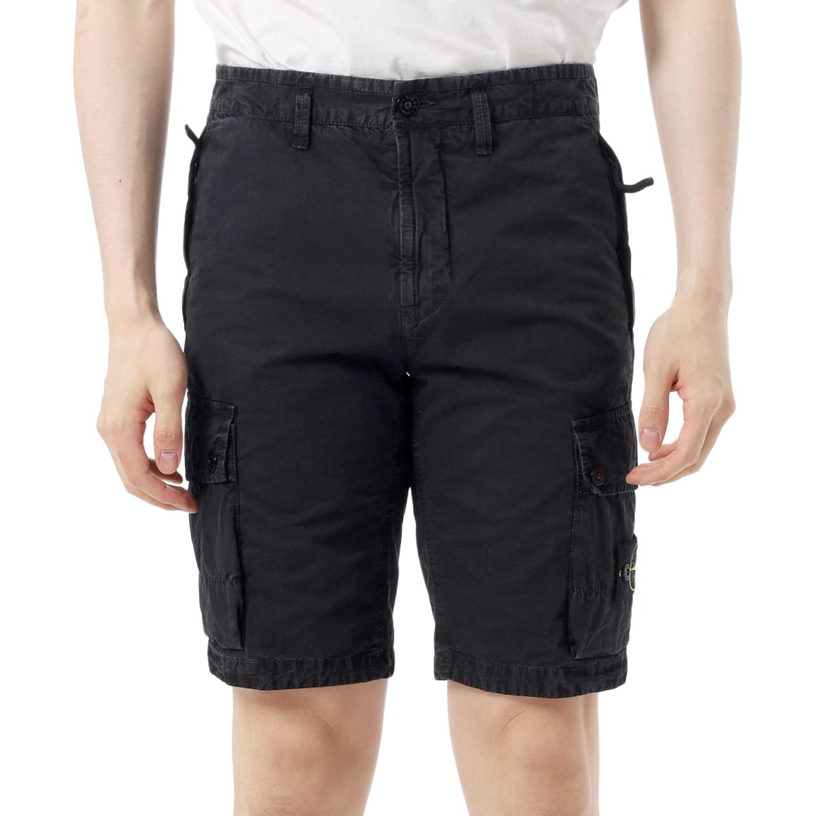 

Шорты карго с компасом STONE ISLAND, черный