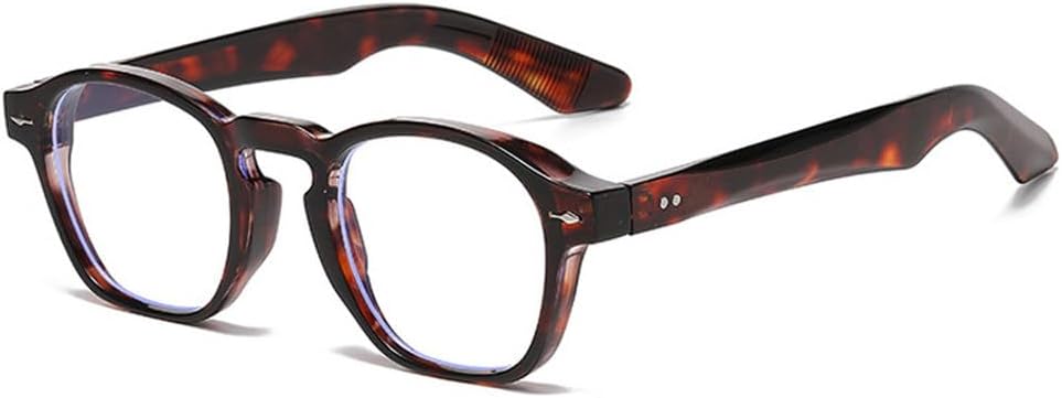 

Мужские солнцезащитные очки Retro Rivets, модные сине-зеленые, трендовые оттенки, защита от ультрафиолета UV400, женские очки в прозрачной оправе HVTVTLA, Leopard Clear