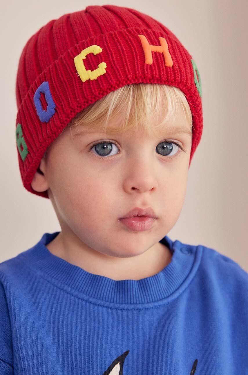 

Детская хлопковая шапочка Bobo Choses, красный