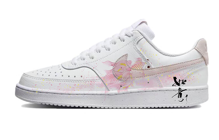 

Кроссовки Nike Court Vision 1 Skateboarding Shoes Women's Low-top White/pink, белый