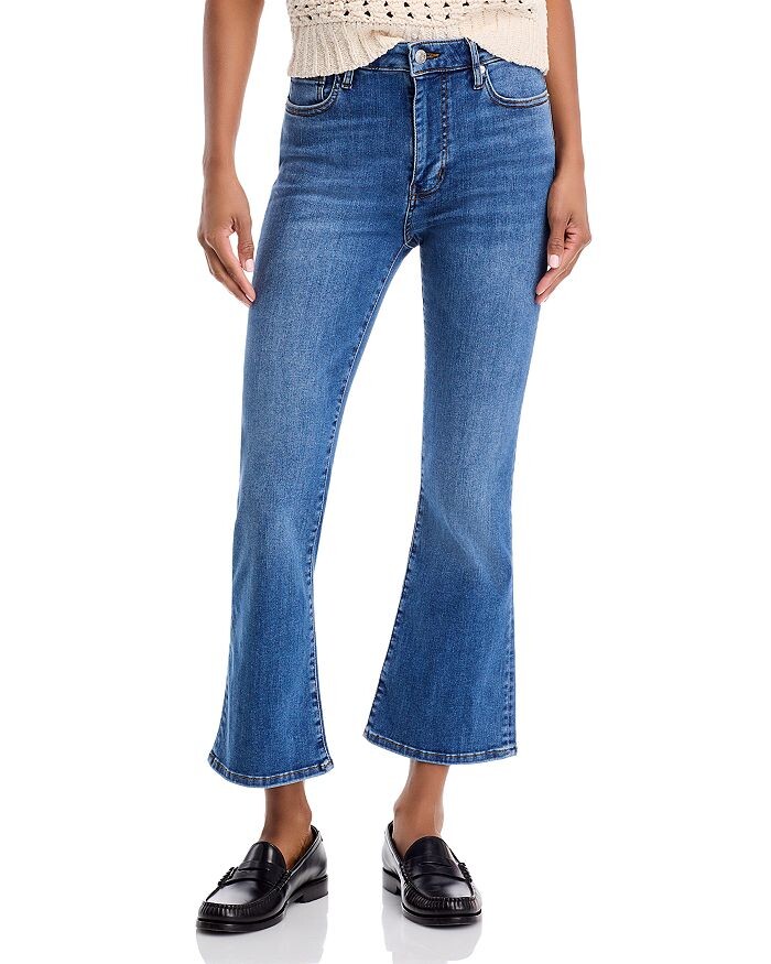 

Джинсы FRAME Le Crop Mini High Rise Bootcut в цвете «Русалка», синий