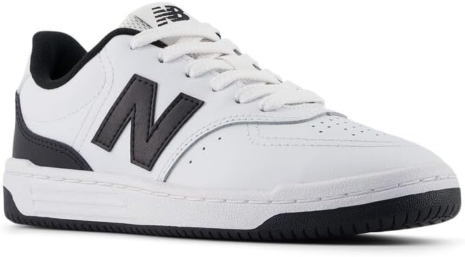Кроссовки New Balance Unisex-Child Bb80 V1 на шнуровке, белый/черный — фото 4