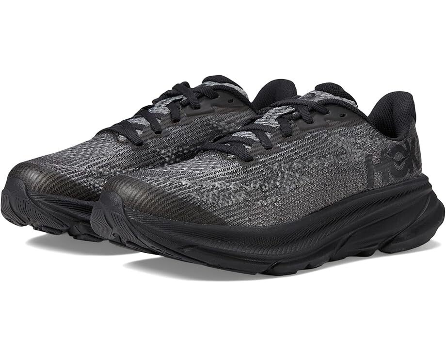 

Кроссовки Hoka Kids Clifton 9, цвет Black/Carbon Black