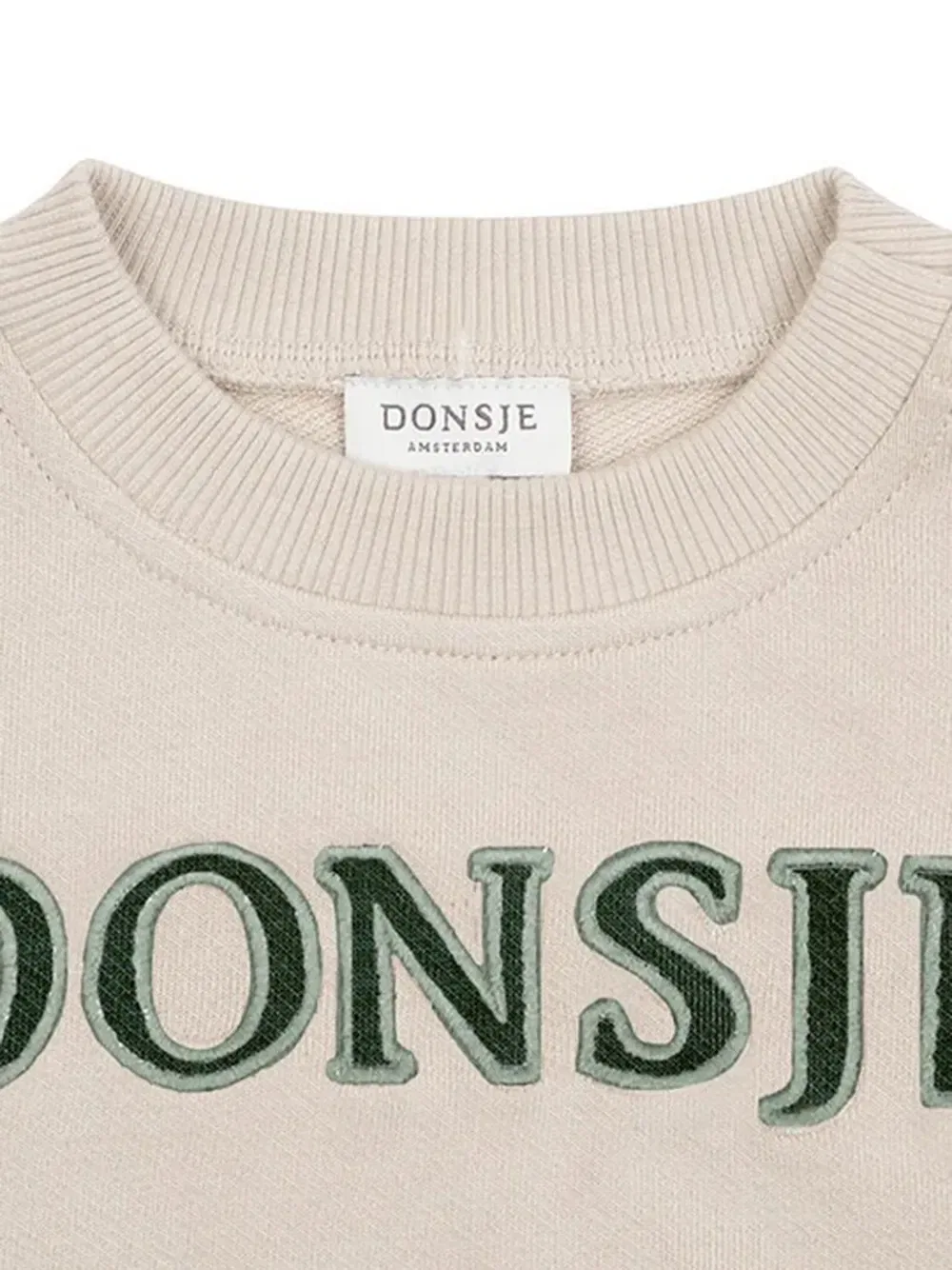 Свитер с вышитым логотипом Donsje, нейтральный — фото 3