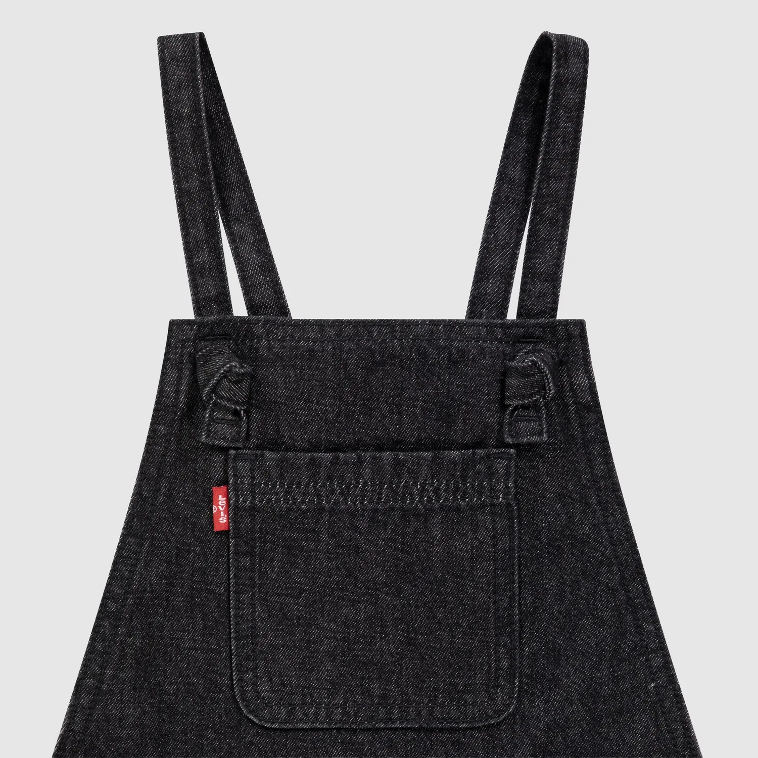 Комбинезон с завязками для девочек 4-6 лет Levi's, Dark Wash — фото 3